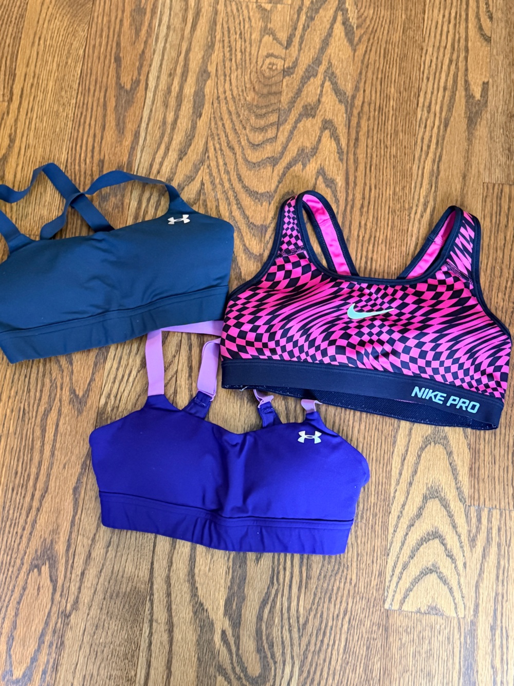 Nike Dri-FIT Hot Pink Sports Bra with Black Trim